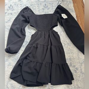 Altard State Black Dress with Cutouts